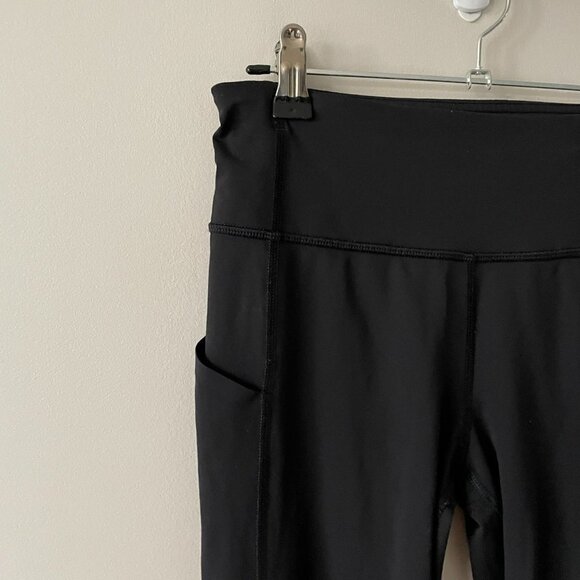 Lululemon Pace Rival Crop *22" Running Activewear High Rise Leggings Black 4 - Picture 4 of 7